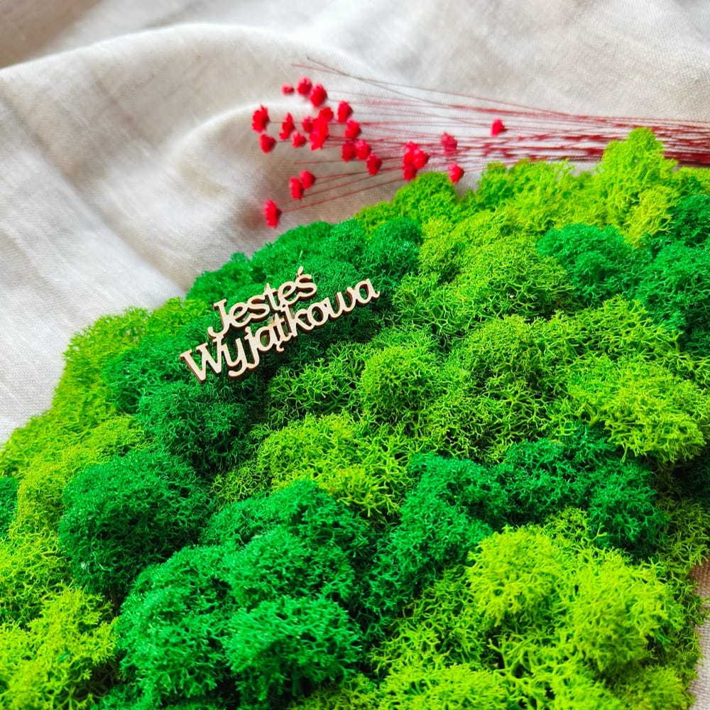 Drzewo z mchu z wizerunkiem pary, 39cm - Image 3