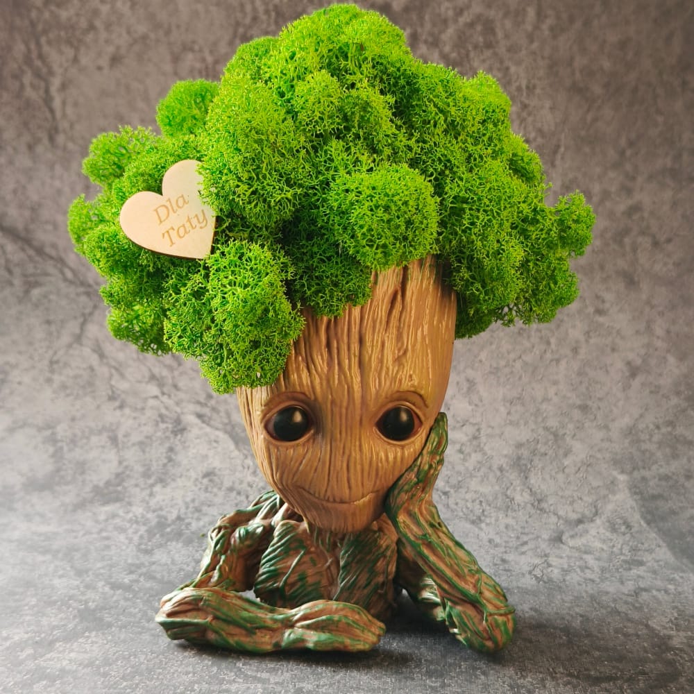 Groot - figurka z mchem - prezent dla Taty