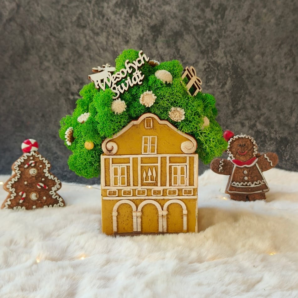 Świąteczny domek z mchem (6 wzorów) - obrazek 6
