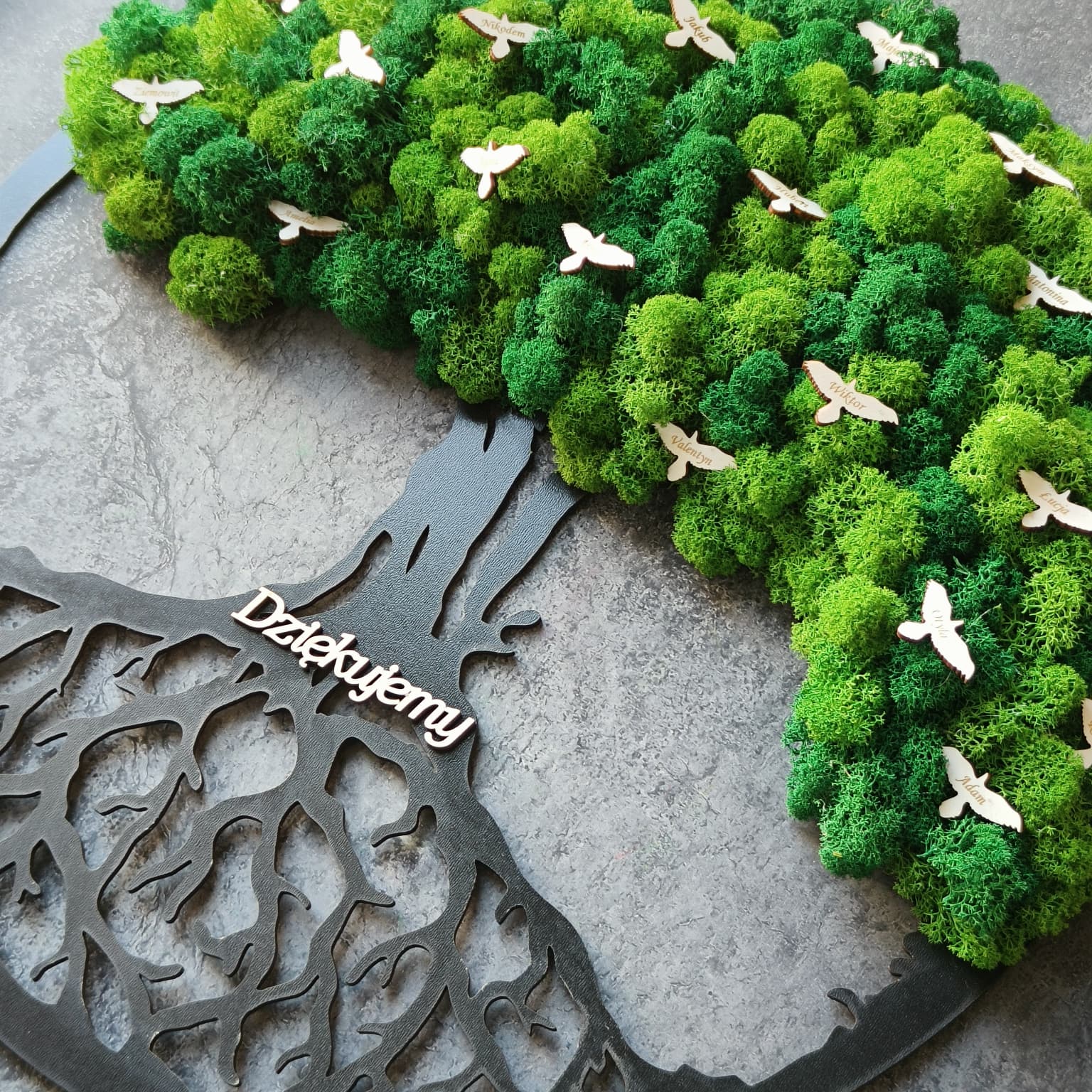 Drzewo z imionami uczniów – prezent dla nauczyciela (50 cm) - obrazek 3
