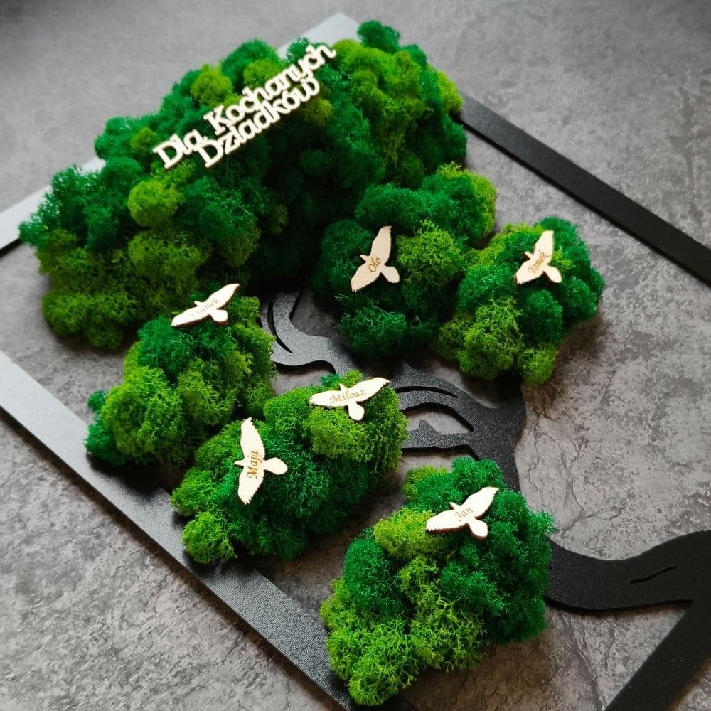 Drzewko bonsai dla dziadków - personalizacja imion wnuków - obrazek 4