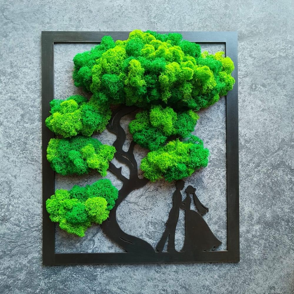 Drzewo bonsai z młodą parą – elegancki prezent na ślub
