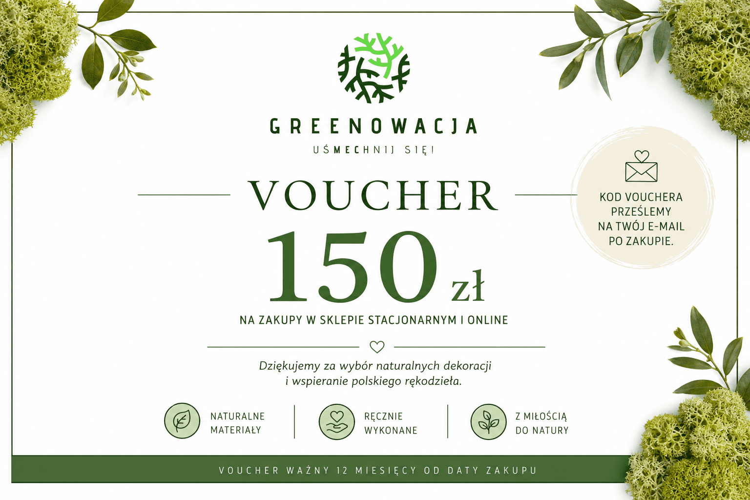 Vouchery na zakupy w Greenowacji (150 zł)